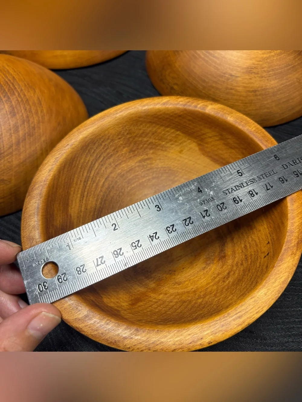 Vintage Woodcroftery Hand Turned Hardwood Salad Bowls (Restored & Food Safe!)